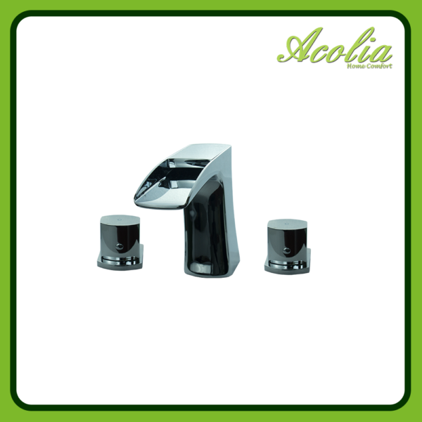 Acolia Moselle Series Three Hole Deck Mounted Basin Mixer 221040004